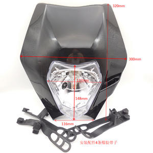 Faro Delantero Personalizado para Motocicleta de Calle, Estilo Ghost Face, Apto para Modificación Huayang Bosoer - Product Image 2