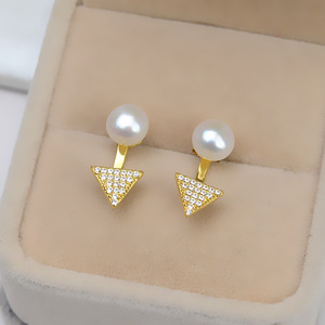 Tomaberto, Accesorios de Plata S925 con Perlas, Ganchos para Aretes de 12mm con Diseño de Tacones Altos, con Cordón de Cuero y Espaciadores, Joyería Sencilla y Moderna - Product Image 2