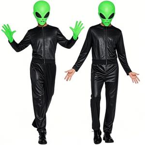 ชุดมาสคอตเอเลี่ยนสำหรับผู้ใหญ่และชายหญิงเสื้อคลุมและเดรสเอเลี่ยนสีเขียวสำหรับงานปาร์ตี้ฮาโลวีนงานปาร์ตี้คอสเพลย์งานตามสั่งสำหรับเทศกาลฮาโลวีน - Product Image 2