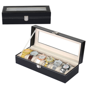 Assista Display Luxo 6-Slot Assista Display Stand Spot Atacado Abastecimento <span class=keywords><strong>Watch</strong></span> Case Embalagem Caixa Presente do Fabricante - Product Image 4