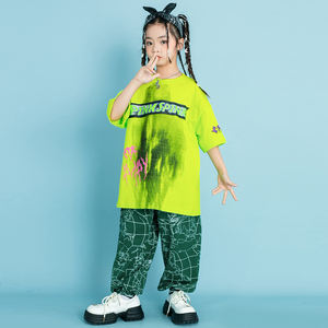 Vêtements Hip Hop de salle de bal pour enfants, débardeur Cargo noir, pantalon de jogging imprimé pour filles garçons, costumes de danse jazz, vêtements de rue pour adolescents - Product Image 4