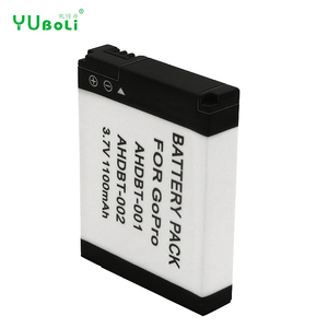 Untuk GoPro AHDBT-001 AHDBT-002 Baterai Li-ion Pengganti 3.7V 1100MAh Cocok untuk Kamera Aksi Asli GoPro Hero 1 Hero <span class=keywords><strong>2</strong></span> - Product Image 1