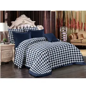 Super hot sale 100% polyester waffle design disperse printing bedding sets bed linen bed sheet sets