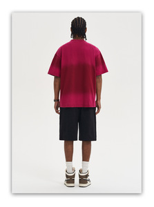 Camiseta de hombre de algodón 260G con lavado ácido y tie-dye, corte holgado oversize, estilo streetwear americano, novedad de verano 2026 - Product Image 4