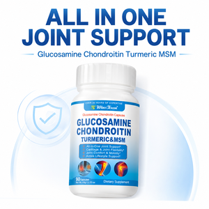 Capsules <span class=keywords><strong>de</strong></span> <span class=keywords><strong>sulfate</strong></span> <span class=keywords><strong>de</strong></span> chondroïtine, <span class=keywords><strong>glucosamine</strong></span>, chondroïtine, MSM, curcuma, boswellia, compléments alimentaires, OEM, ODM, marque privée, vente en gros - Product Image 1