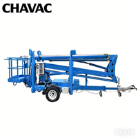 Promotion : Grue à flèche télescopique pliable de 10-24 m, montée sur remorque, grue de levage à flèche
