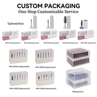 Vente en gros de forets à ongles professionnels Evolisse 5 en 1 en carbure de tungstène, design flamme volcanique, pour l'élimination de l'acrylique/du gel, à domicile ou en salon