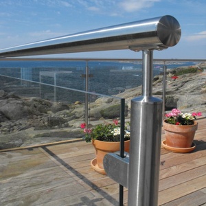 Design moderno in acciaio inox tubo rotondo Post esterno ringhiera di vetro <span class=keywords><strong>ragno</strong></span> per finitura piscina ponte Villa pavimenti balcone scale - Product Image 5