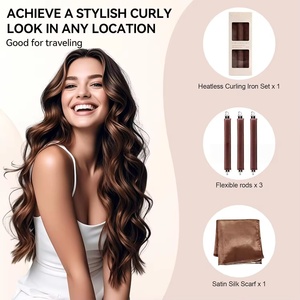Rizadores <span class=keywords><strong>de</strong></span> <span class=keywords><strong>Pelo</strong></span> <span class=keywords><strong>de</strong></span> Terciopelo Jumbo con Logotipo Personalizado, Material EVA sin Calor, Set <span class=keywords><strong>de</strong></span> Cuidado Capilar Nocturno, Varillas Suaves <span class=keywords><strong>para</strong></span> Rizar el Cabello, <span class=keywords><strong>para</strong></span> Todo Tipo <span class=keywords><strong>de</strong></span> Cabello - Product Image 5
