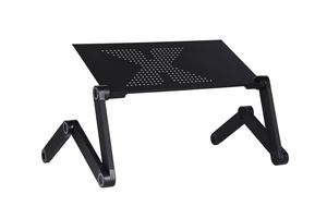 Bilgisayar masası alüminyum alaşım katlanır ayarlanabilir Laptop standı dizüstü bilgisayar 360 derece bilgisayar masası yatak Nearpow - Product Image 5