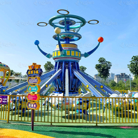 Manège pour enfants à commande manuelle en forme d'avion, pour centre familial et aire de jeux