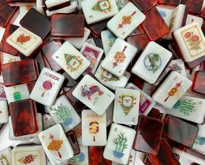 Juego de Mahjong Americano 2026, Estilo Americano, Grabado en Acrílico Rojo Fuego, Juego de Mesa de Alta Gama, Regalo - Product Image 5