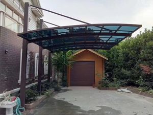 Abri d'<span class=keywords><strong>auto</strong></span> imperméable en métal enduit de PVC Cadre en fibre de verre durable Tente de <span class=keywords><strong>garage</strong></span> Voitures pliables de luxe Pergola extérieure Patio PC Sail - Product Image 3