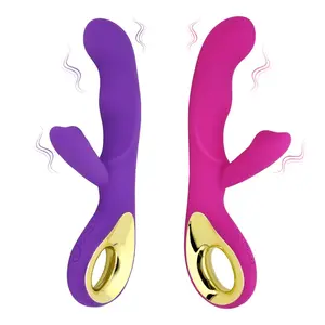 Hot Selling Rechargeable G Spot Rabbit Vibrator Wand Massager rabbit Vibrator G-spot Dildo For Women