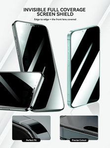 3D ปกป้องหน้า<span class=keywords><strong>จอ</strong></span>เป็นส่วนตัวแบบเต็ม<span class=keywords><strong>จอ</strong></span>สำหรับ iPhone Samsung, กระจกนิรภัยป้องกันคนแอบดู9ชั่วโมงติดตั้งฟรีฟอง - Product Image 4