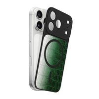Étui magnétique élégant en cuir véritable de crocodile de l'Himalaya pour iPhone 17 Pro et 17 Pro Max – Vente en gros