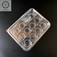 Boîtes d'emballage jetables en plastique thermoformé pour cupcakes, desserts, muffins, chocolats et gâteaux, pour usage alimentaire