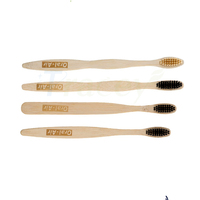 Kit dentaire d'hôtel en bambou au design personnalisé, brosse à dents écologique pour usage domestique