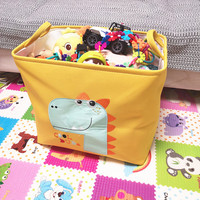 Organisation de lavage à domicile dessin animé dinosaure panier à linge pour jouets boîte pour enfants pliable enfants bébé panier de rangement en tissu