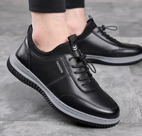 BAEWOON B33 – chaussures décontractées pour hommes, en cuir PU respirant, chaussures de travail à lacets, baskets respirantes, chaussures de course, chaussures de sport pour hommes