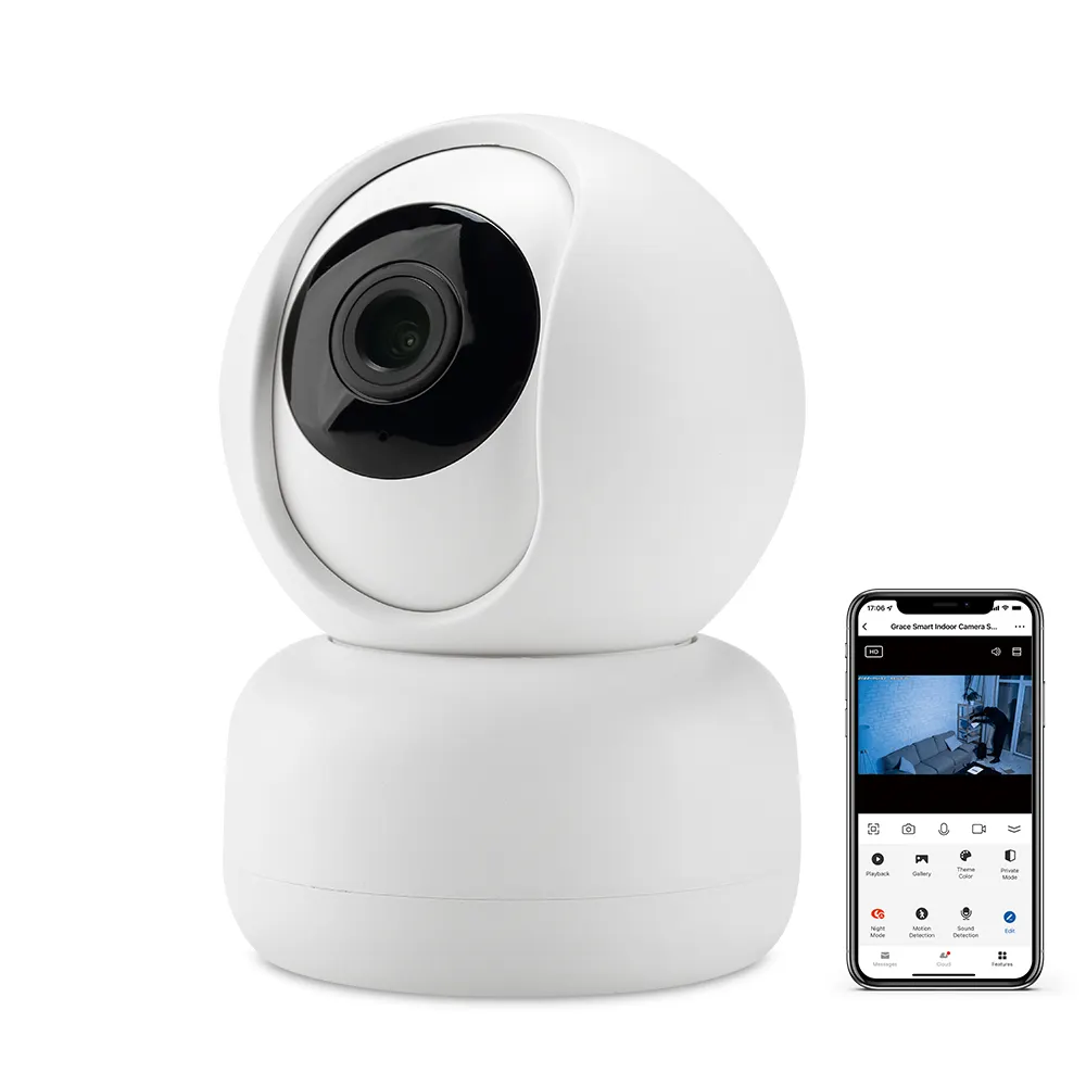 Hot sale Smart Wifi baby monitoring camera HD night vision auto tracking wireless IP indoor PTZ camera