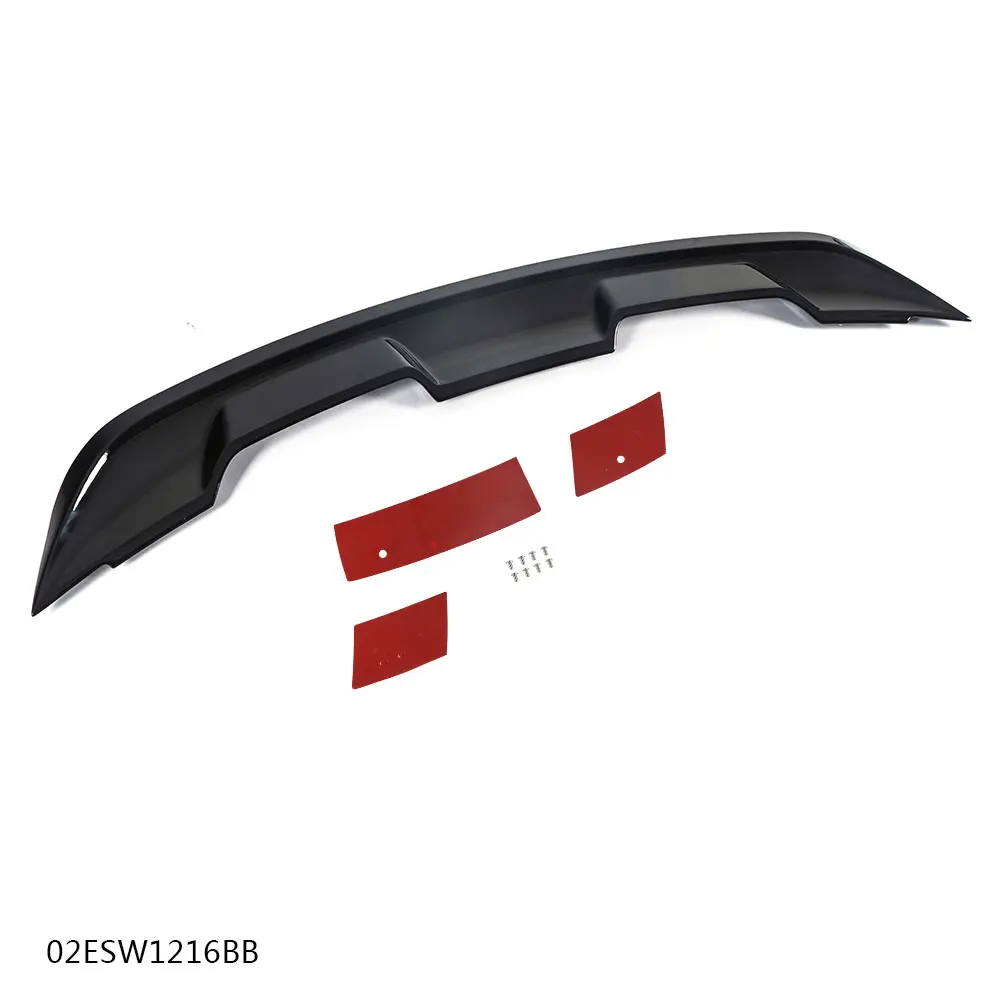 02ESW1216BBK GT500 GT350 Style Trunk Spoiler Wing For S550 2015-2020 Ford Mustang