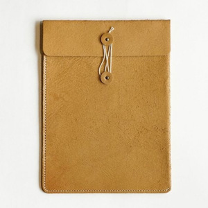 Bolsas de cuero personalizadas para documentos, tamaño A4/A5, carpetas de archivo estilo ejecutivo, organizadores de documentos con cordón. - Product Image 2