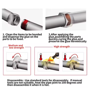 HiGlue Pâte d'étanchéité pour filetage de tuyaux de force moyenne 50 ml 577 567 565 pour raccords filetés - Product Image 5