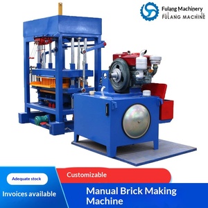 Machine à briques hydraulique standard d'exportation QTF4-28, machine à briques creuses, presse à briques à trous carrés - Product Image 1