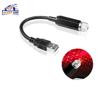 Projecteur d'étoiles LED rouge romantique AlcantaLED pour toit de voiture, lumière nocturne, ambiance galaxie, USB, lampe décorative réglable pour l'intérieur de la voiture