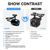AHD 720P étanche IP68 12V universel caméra de recul de voiture 160 grand Angle oeil de poisson Mini caméra de voiture caméra de recul de voiture
