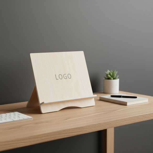 Customizable High-End WDF Tablet Stand Calendar | Single | Home Office Kitchen Use | Minimalist Design | Logo Customization
