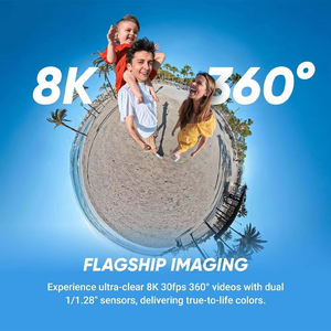 Insta360 360 Action <b>Camera</b> 2025 New Replaceable Lenses Triple Ai Superior Low Light 185 Mins Run Life 360x5 Standard Edition, 3 - Product Image 5
