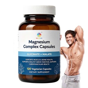 OEM magnesio glicinato e malato capsule complesse <span class=keywords><strong>per</strong></span> supporto muscolare 250mg magnesio glicinato capsule complesse - Product Image 1
