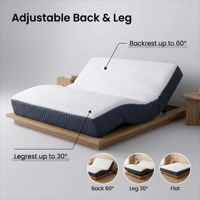 Matelas Électrique Intelligent Durable en Gros avec Moteur Okin Allemand, Contrôle par APP, Mousse Zéro Pression, Anti-Collision pour Écoles et Hôpitaux