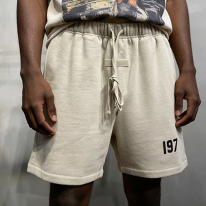 Pantalones cortos Fear of God para hombre, al por mayor, personalizados, de felpa francesa extragrande de 380 GSM, 100% algodón, para correr, trotar, estilo Hip Hop - Product Image 2