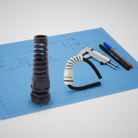 Presse-étoupe en nylon étanche à filetage long NPT3/4, M16*1.5