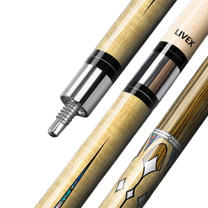 Taco <span class=keywords><strong>de</strong></span> <span class=keywords><strong>Billar</strong></span> <span class=keywords><strong>Americano</strong></span> LIVEX con Logotipo Personalizado, 13mm, 1/2, Madera <span class=keywords><strong>de</strong></span> Arce, Empuñadura <span class=keywords><strong>de</strong></span> Cuero, 18-21oz, CE, OEM, Venta al por Mayor - Product Image 2