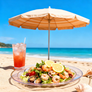 Plato <span class=keywords><strong>de</strong></span> Cena Elegante <span class=keywords><strong>de</strong></span> <span class=keywords><strong>Material</strong></span> PS Transparente, Estilo Moderno, Borde Dorado Refinado, Vajilla Desechable para Catering, Bodas, Banquetes y Fiestas - Product Image 2