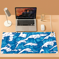 Tapis de souris personnalisé Tigerwings Premium avec logo, tapis de souris en caoutchouc Anime XXL en cuir, personnalisable, grand format