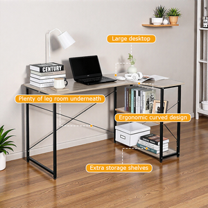 <span class=keywords><strong>โต๊ะ</strong></span><span class=keywords><strong>คอม</strong></span>พิวเตอร์ดีไซน์ทันสมัยสไตล์เรียบง่ายพร้อมชั้นวาง ขายส่งจากโรงงาน ราคาพิเศษ เหมาะสำหรับสำนักงาน ห้องนอน และการเรียน - Product Image 4