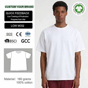 Camisetas Personalizadas al por Mayor para Hombre, 100% Algodón, 180 gramos |   Fabricante de Ropa OEM/ODM, Camisetas Oversize/Estampadas/Con Efecto Lavado |   Marca Privada - Product Image 2