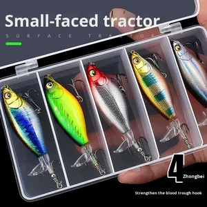 Leurre flottant artificiel pour la pêche en eau douce, système de surface, crayon explosif à hélice, hameçons en acier inoxydable, <span class=keywords><strong>carpe</strong></span> - Product Image 2