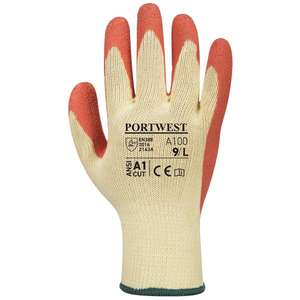 PORTWEST-Gant en latex orange A100ORRS Grip-GANTS EAN 5036108302055 - Product Image 2
