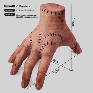 Accessoire de déguisement de haute qualité : Main de <span class=keywords><strong>Thing</strong></span> d'<span class=keywords><strong>Addams</strong></span>, effrayante et rampante, pour Halloween, décoration de fête, jouet de farce, accessoire de cosplay, thème hanté - Product Image 5