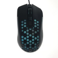 Souris optique de jeu ergonomique colorée RVB ronde Logo personnalisé USB 2.0 Raton filaire pour ordinateur portable et expérience de jeu