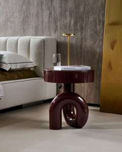 Tavolino da Caffè in Fibra di Vetro Moderno e Minimalista, Direttamente dalla Fabbrica, Tavolo <span class=keywords><strong>Rotondo</strong></span> con Lampada per Soggiorno, Divano o Comodino, Arredamento per la Casa - Product Image 2