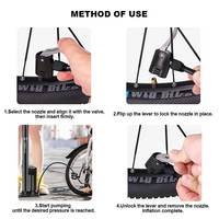 Pompe à air 160 PSI pour vélo, pompe à pneu de vélo, gonfleur d'air multi-usages pour vélo de route, VTT, cyclisme, voiture