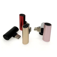 USB Typ C Zu C & 3,5mm 2 in 1 Jack Kopfhörer Audio Ladegerät Splitter Adapter Unterstützung Stimme Rufen