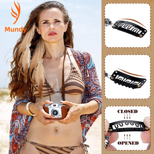 Barrettes à cheveux en plumes pour concerts en plein air, fêtes nuptiales, foires de la Renaissance - Clip à pression chic bohème - Product Image 6